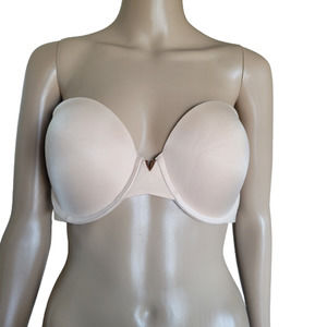 Victoria's Secret Beige Multiway Multiposition Strapless Bra Underwired Size 36D